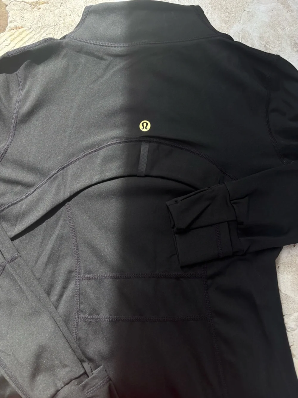 Lululemon Athletica Black Jacket with Gold Zipper - Picture 7 of 8